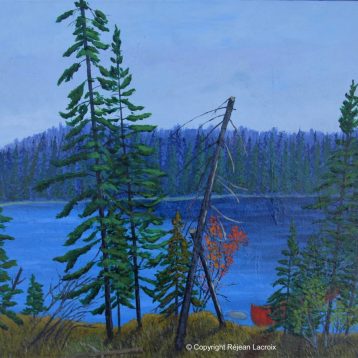Réjean Lacroix artiste, Solitude, Canoë lake, Parc Algonquin, Ontario